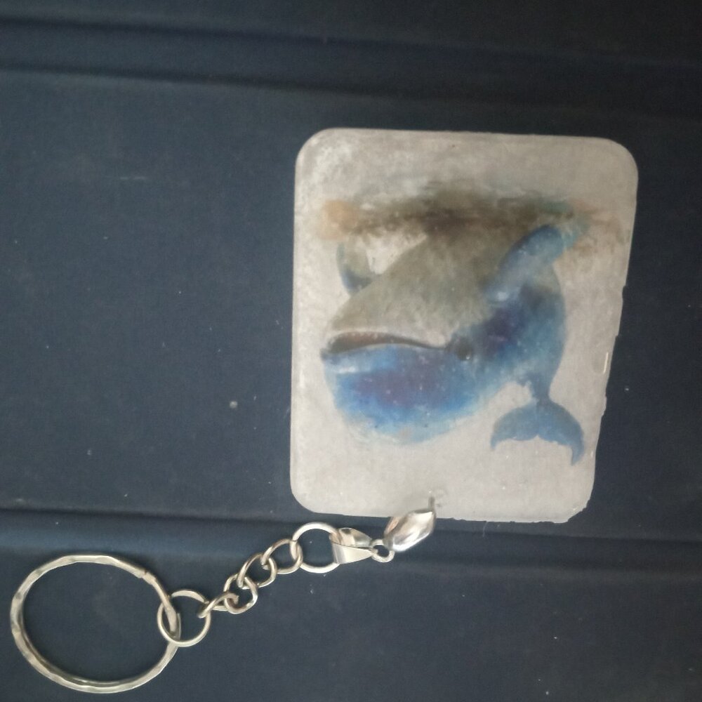 Handmade Whale Keychain